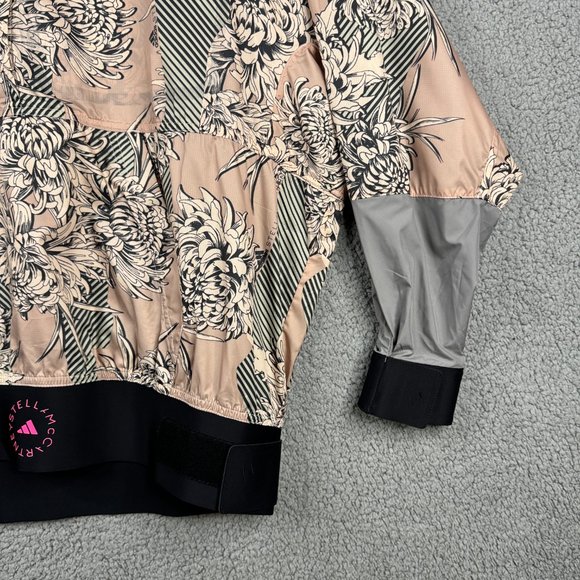 Adidas by Stella McCartney Jacket S Future Playground Half Zip Floral Printed - Picture 13 of 15